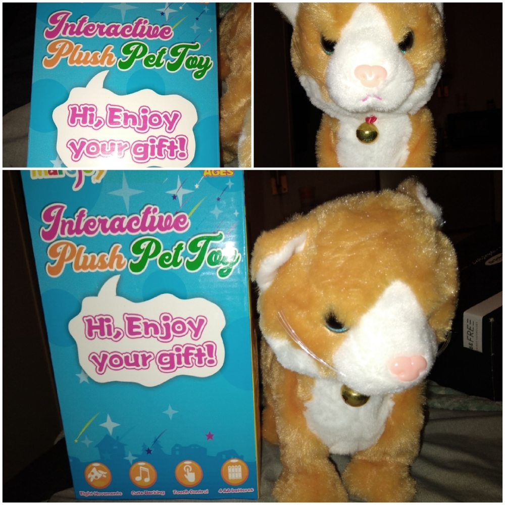 Interactive plush pet